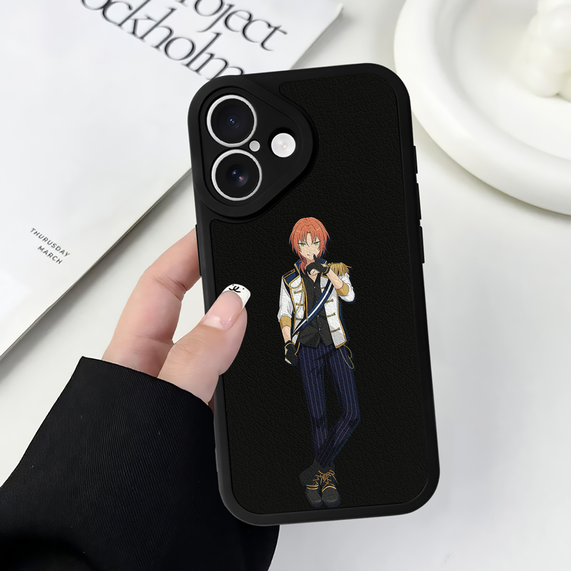 （画像用） あんさんぶるスターズ! Ensemble Stars 【iPhone 16シリーズ対応】シリコンスマホケース（レザー調） 材質：シリコン